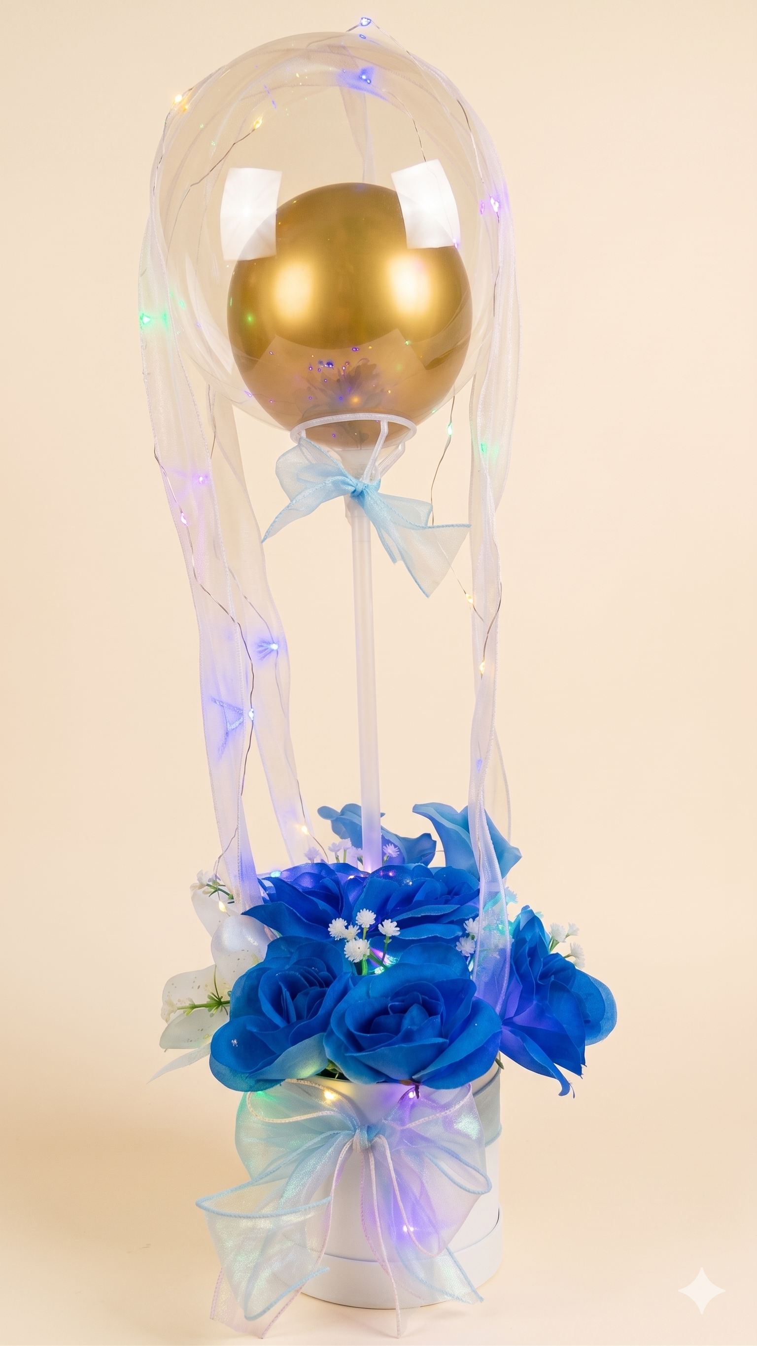 Small Size Stuffed Balloon Bouquet with lights